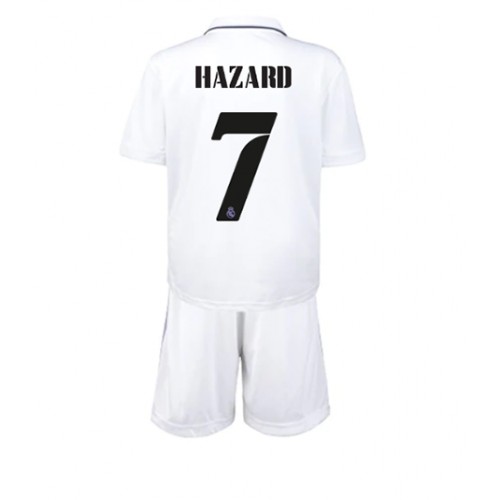 Real Madrid Eden Hazard #7 Hjemmedraktsett Barn 2022-23 Kortermet (+ Korte bukser) Real Madrid Eden Hazard #7 Hjemmedraktsett Barn 2022-23 Kortermet (+ Korte bukser)